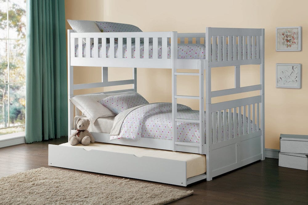 Homelegance  - Galen Full/Full Bunk Bed W/ Twin Trundle - B2053FFW-1xR  view 2