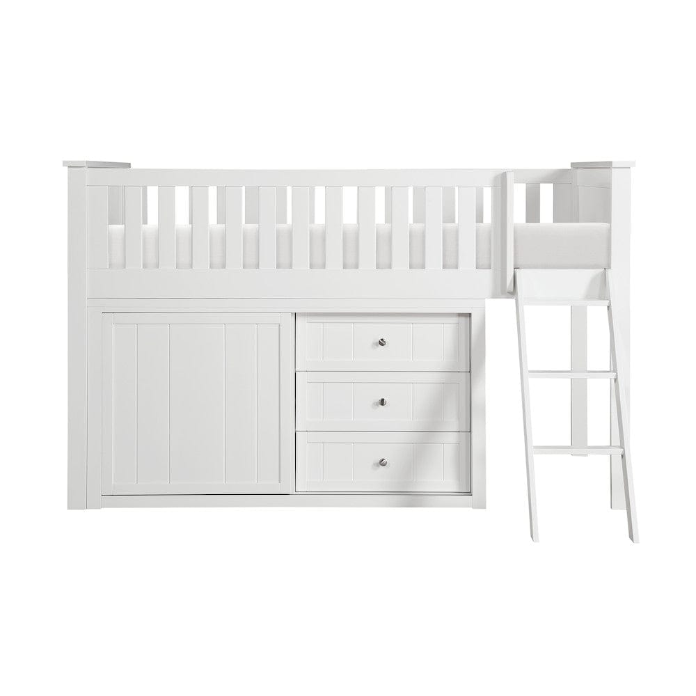 Homelegance  - Galen Low Loft Bunk W/ Bookcase and 2 Dressers - B2053LLW-1xBC2DR  view 1