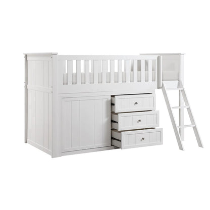 Homelegance  - Galen Low Loft Bunk W/ Bookcase and 2 Dressers - B2053LLW-1xBC2DR  view 2