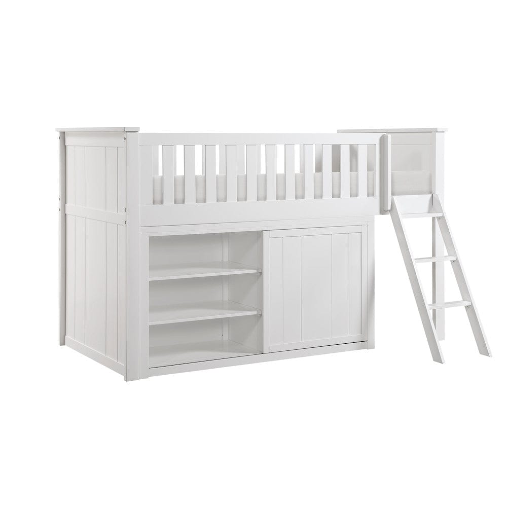 Homelegance  - Galen Low Loft Bunk W/ Bookcase and 2 Dressers - B2053LLW-1xBC2DR  view 3