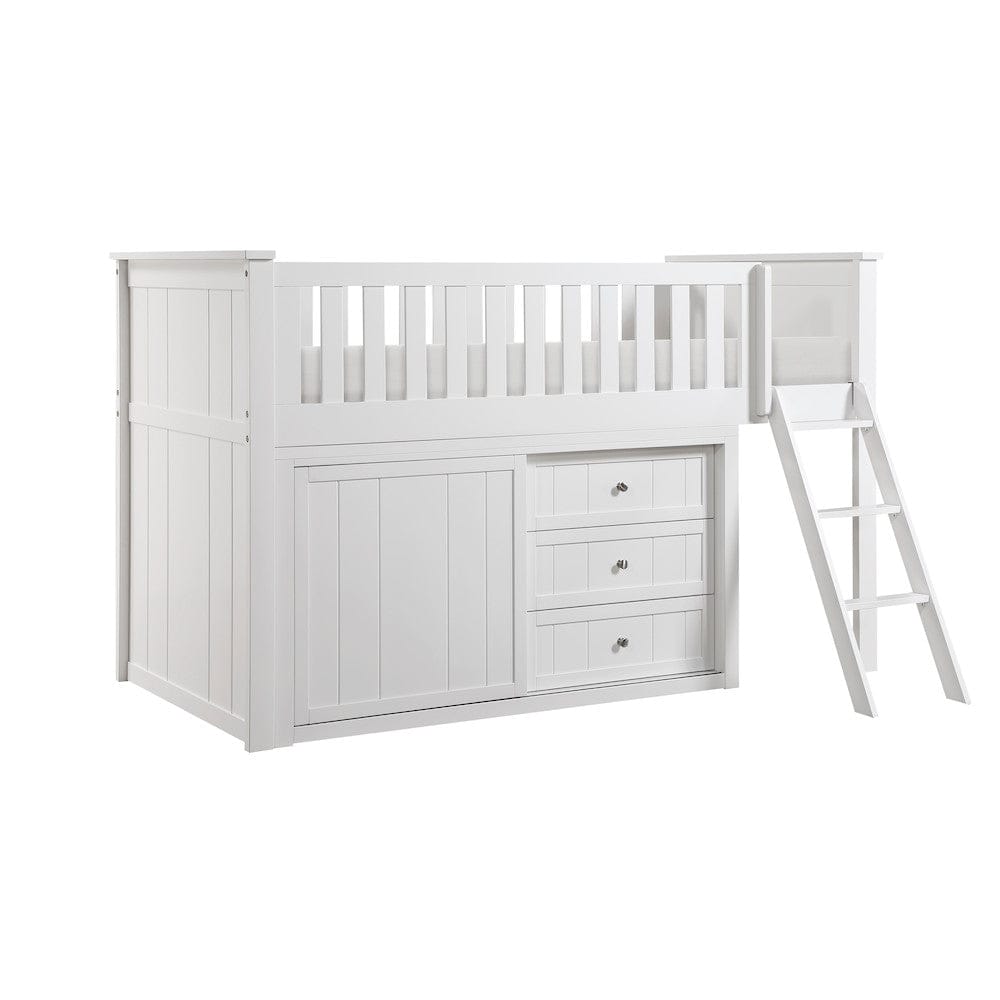 Homelegance  - Galen Low Loft Bunk W/ Bookcase and 2 Dressers - B2053LLW-1xBC2DR  view 6