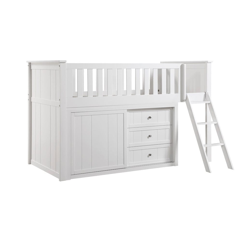 Homelegance  - Galen Low Loft Bunk W/ Bookcase and 2 Dressers - B2053LLW-1xBC2DR  view 7