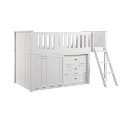 Homelegance  - Galen Low Loft Bunk W/ Bookcase and 2 Dressers - B2053LLW-1xBC2DR  view 7