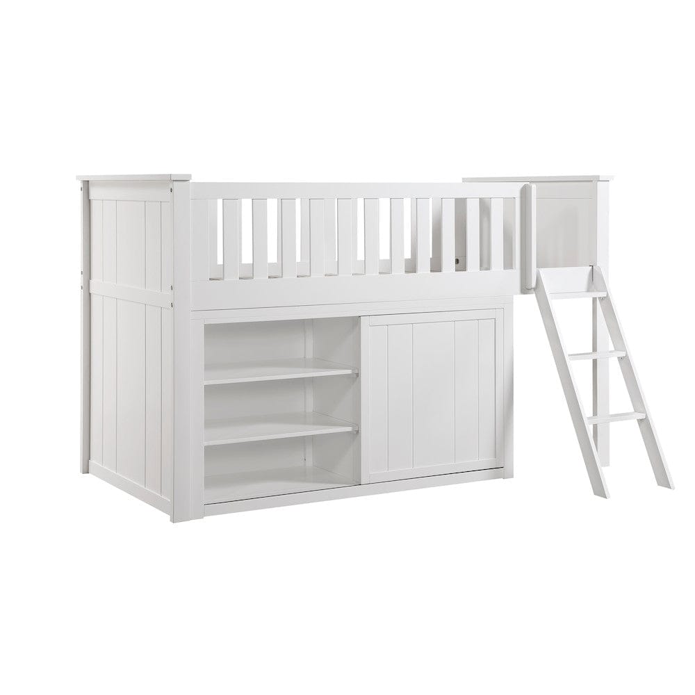 Homelegance  - Galen Low Loft Bunk W/ Bookcase and 2 Dressers - B2053LLW-1xBC2DR  view 10