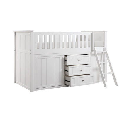 Homelegance  - Galen Low Loft Bunk W/ Bookcase and Dresser - B2053LLW-1xBCDR  view 7