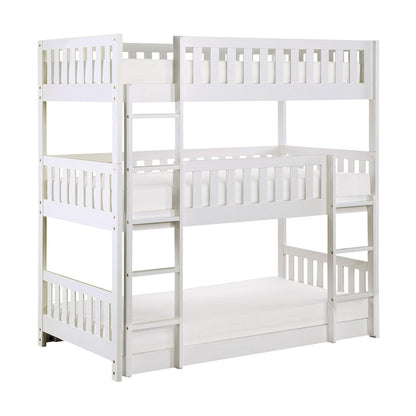 Homelegance  - Galen Triple Bunk Bed - B2053TTTW-1x  view 1