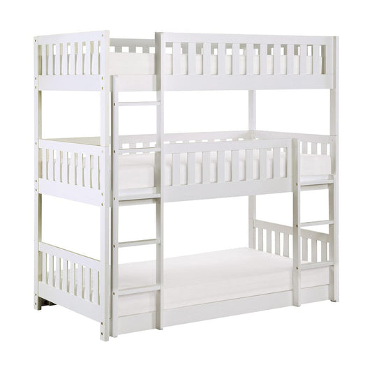Homelegance  - Galen Triple Bunk Bed - B2053TTTW-1x  view 1