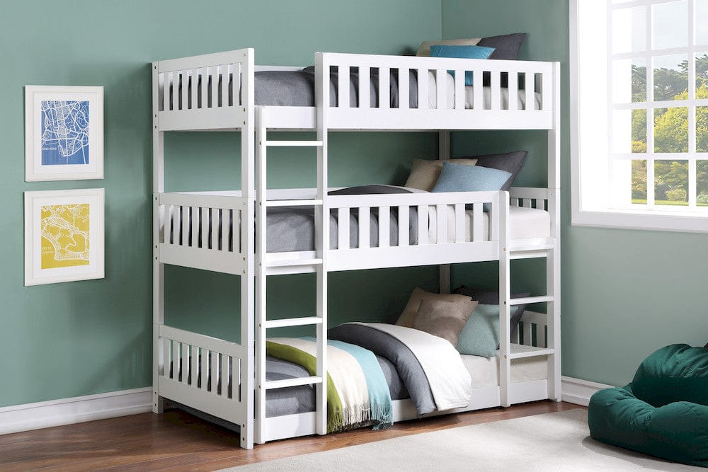 Homelegance  - Galen Triple Bunk Bed - B2053TTTW-1x  view 3