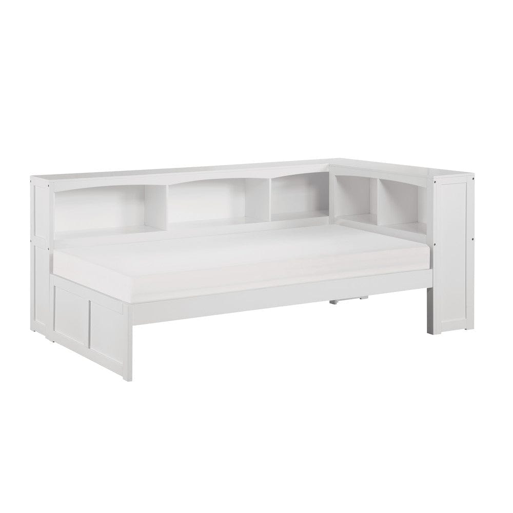 Homelegance  - Galen Twin Bookcase Corner Platform Bed - B2053BCW-1BCx  view 2