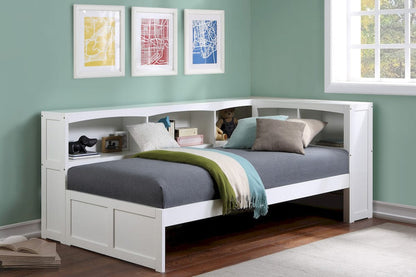 Homelegance  - Galen Twin Bookcase Corner Platform Bed - B2053BCW-1BCx  view 3