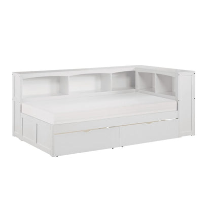 Homelegance  - Galen Twin Bookcase Corner Platform Bed W/ Storage Boxes - B2053BCW-1BCTx  view 2