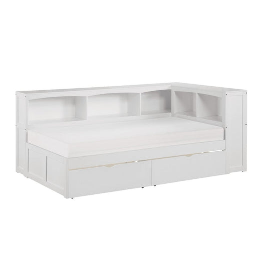 Homelegance  - Galen Twin Bookcase Corner Platform Bed W/ Storage Boxes - B2053BCW-1BCTx  view 2