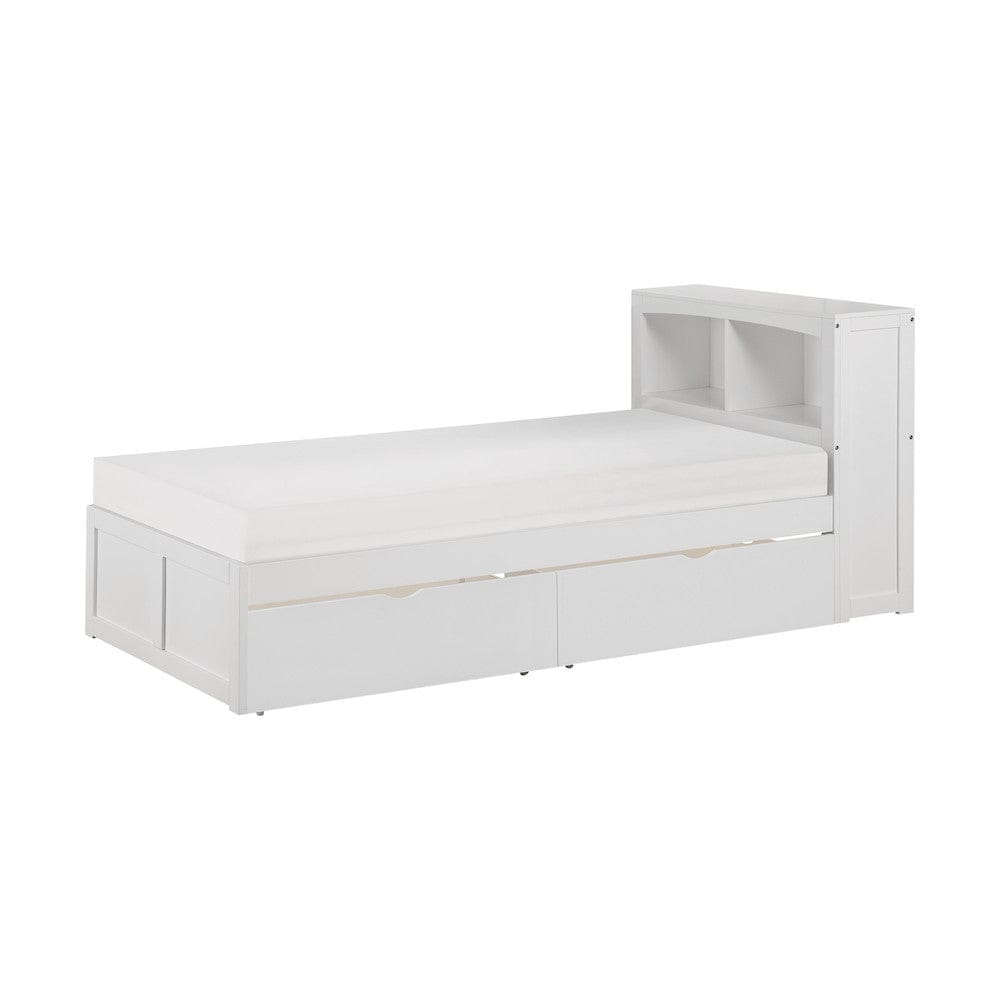 Homelegance  - Galen Twin Bookcase Platform Bed W/ Storage Boxes - B2053BCW-1Tx  view 1
