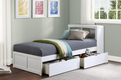 Homelegance  - Galen Twin Bookcase Platform Bed W/ Storage Boxes - B2053BCW-1Tx  view 4