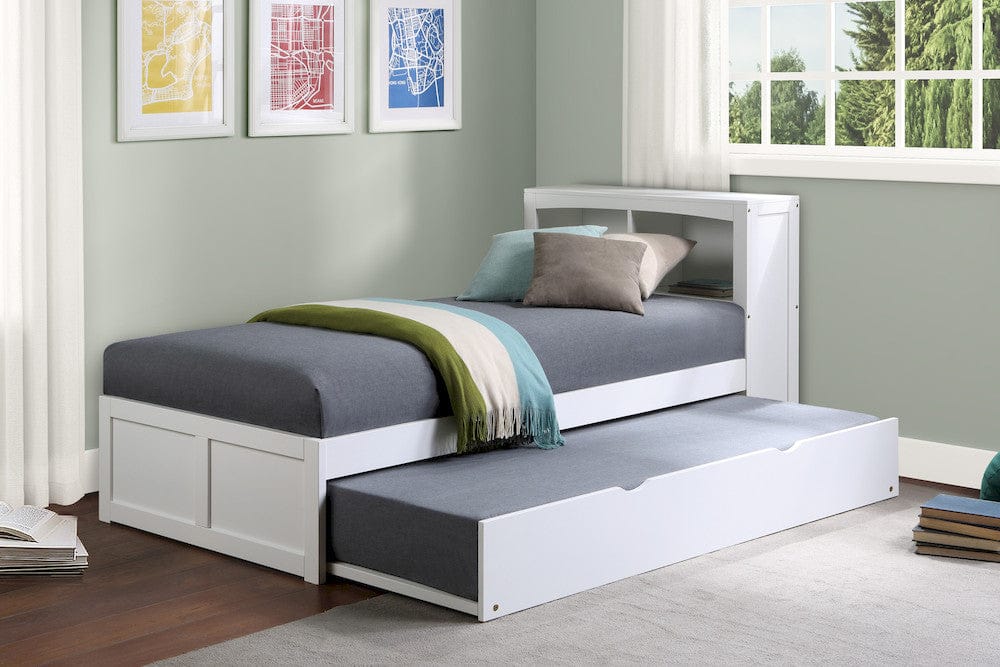 Homelegance  - Galen Twin Bookcase Platform Bed W/ Twin Trundle - B2053BCW-1Rx  view 3