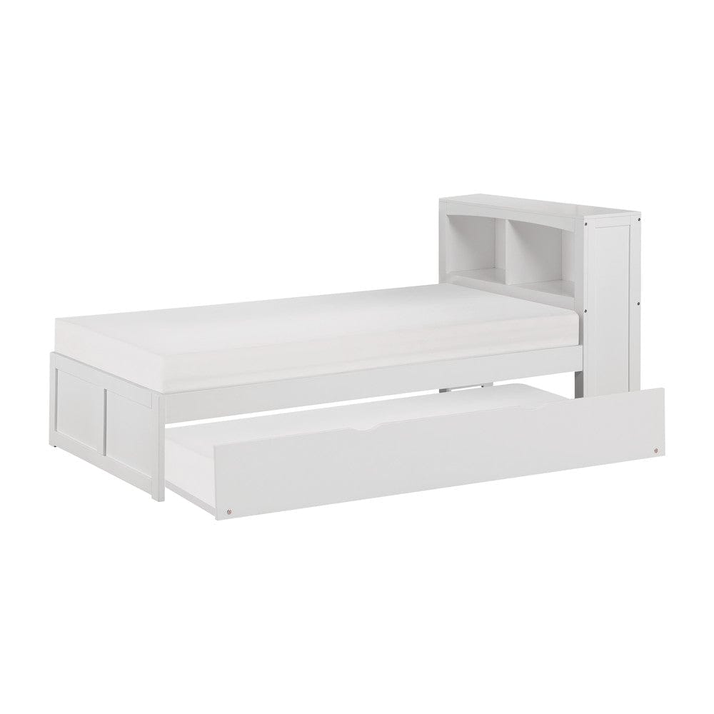 Homelegance  - Galen Twin Bookcase Platform Bed W/ Twin Trundle - B2053BCW-1Rx  view 4