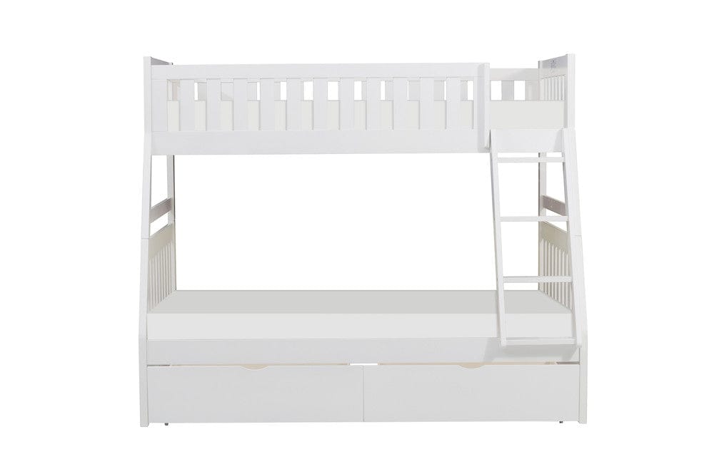 Homelegance  - Galen Twin/Full Bunk Bed W/ Storage Boxes - B2053TFW-1xT  view 1