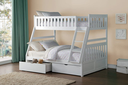 Homelegance  - Galen Twin/Full Bunk Bed W/ Storage Boxes - B2053TFW-1xT  view 2