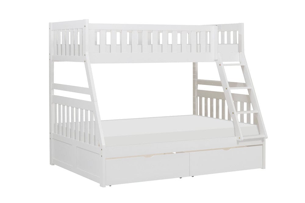 Homelegance  - Galen Twin/Full Bunk Bed W/ Storage Boxes - B2053TFW-1xT  view 3