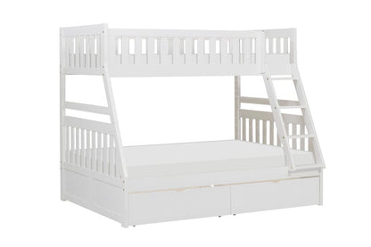 Homelegance  - Galen Twin/Full Bunk Bed W/ Storage Boxes - B2053TFW-1xT  view 3
