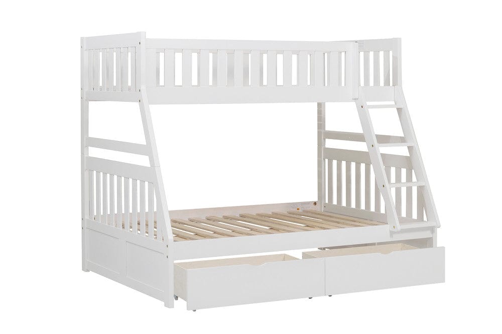 Homelegance  - Galen Twin/Full Bunk Bed W/ Storage Boxes - B2053TFW-1xT  view 7