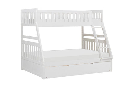 Homelegance  - Galen Twin/Full Bunk Bed W/ Twin Trundle - B2053TFW-1xR  view 1