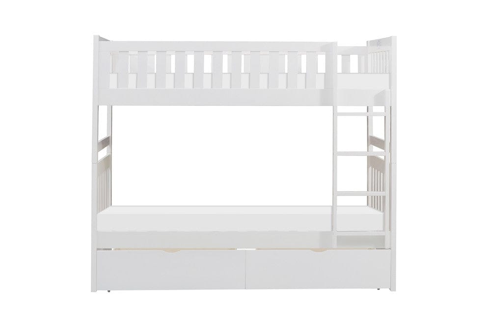 Homelegance  - Galen Twin/Twin Bunk Bed W/ Storage Boxes - B2053W-1xT  view 3