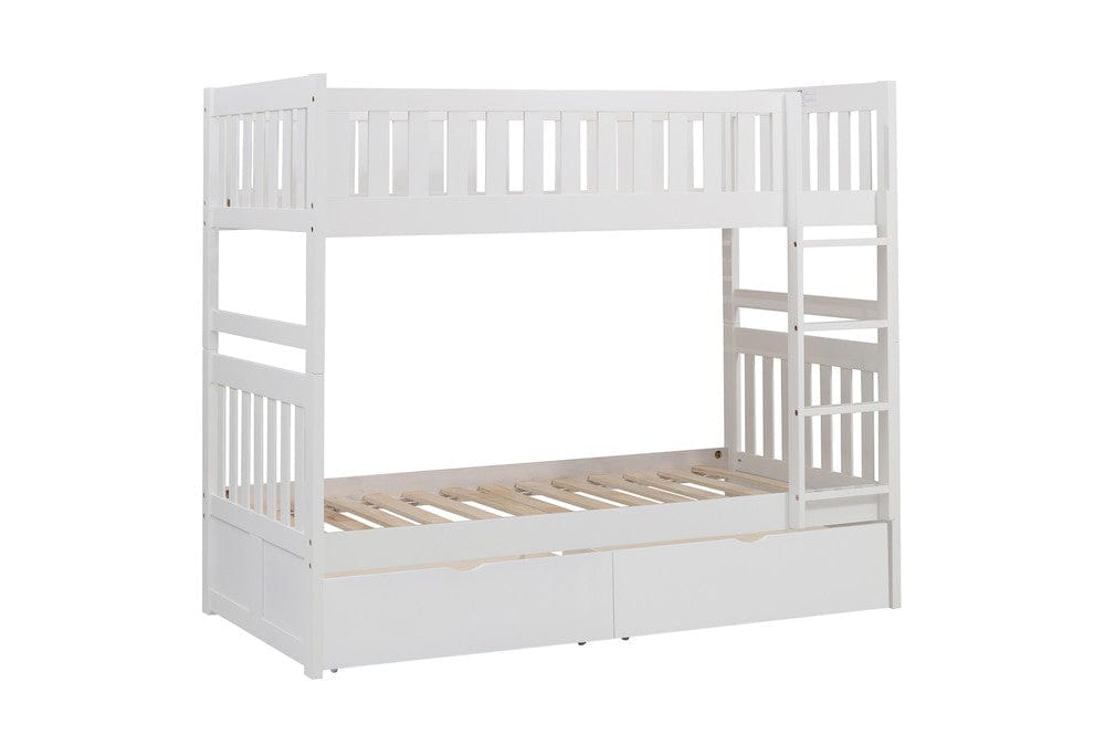 Homelegance  - Galen Twin/Twin Bunk Bed W/ Storage Boxes - B2053W-1xT  view 4