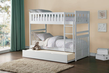 Homelegance  - Galen Twin/Twin Bunk Bed W/ Twin Trundle - B2053W-1xR  view 11