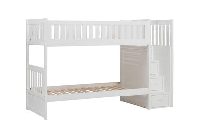 Homelegance  - Galen Twin/Twin Step Bunk Bed - B2053SBW-1x  view 1