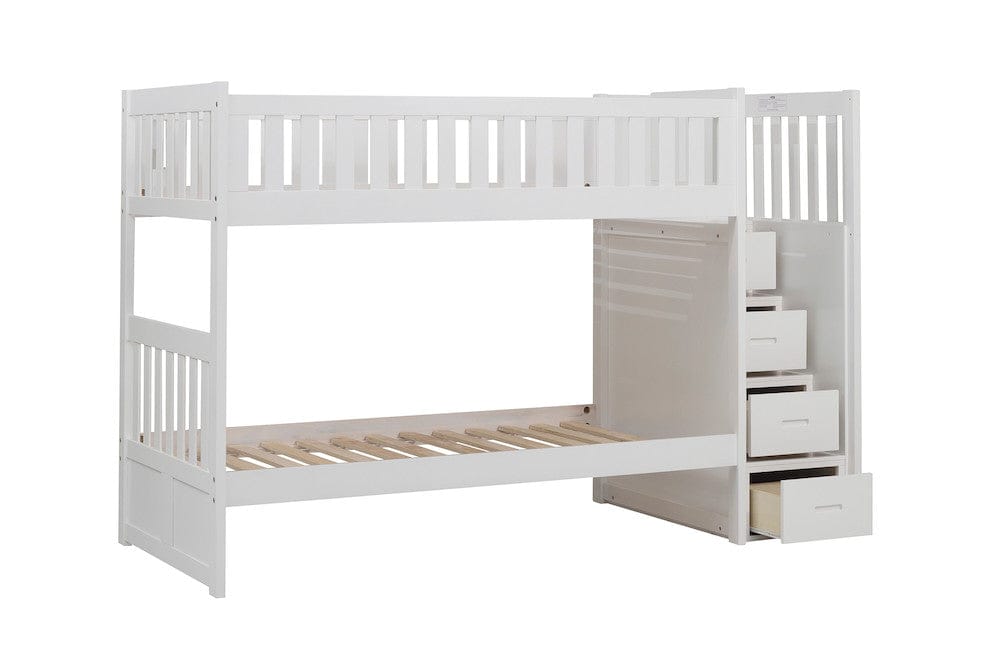 Homelegance  - Galen Twin/Twin Step Bunk Bed - B2053SBW-1x  view 5