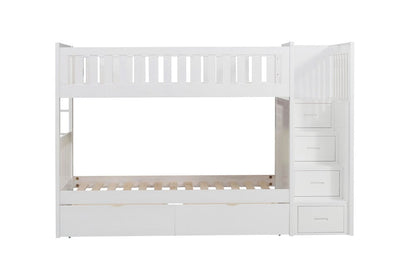 Homelegance  - Galen Twin/Twin Step Bunk Bed W/ Storage Boxes - B2053SBW-1xT  view 6