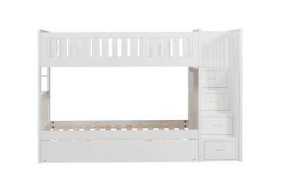 Homelegance  - Galen Twin/Twin Step Bunk Bed W/ Twin Trundle - B2053SBW-1xR  view 4