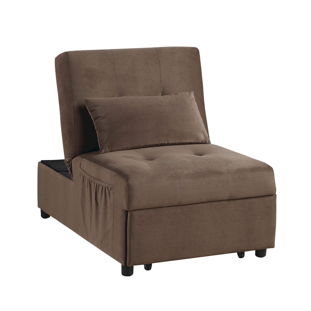Homelegance  - Garrell Lift Top Storage Bench W/ Pull-out Bed in Brown - 4615-F2  view 1