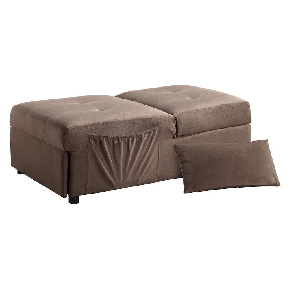 Homelegance  - Garrell Lift Top Storage Bench W/ Pull-out Bed in Brown - 4615-F2  view 2