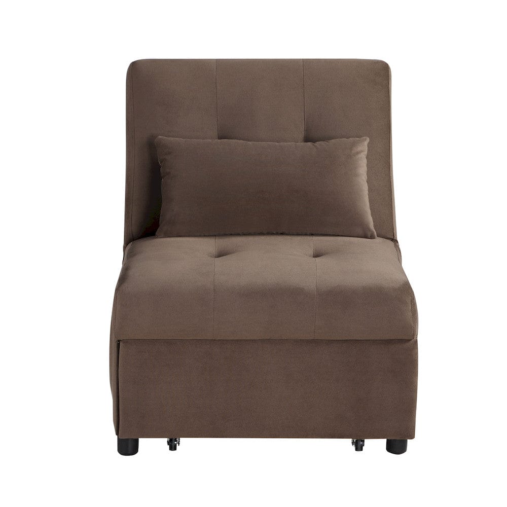 Homelegance  - Garrell Lift Top Storage Bench W/ Pull-out Bed in Brown - 4615-F2  view 3