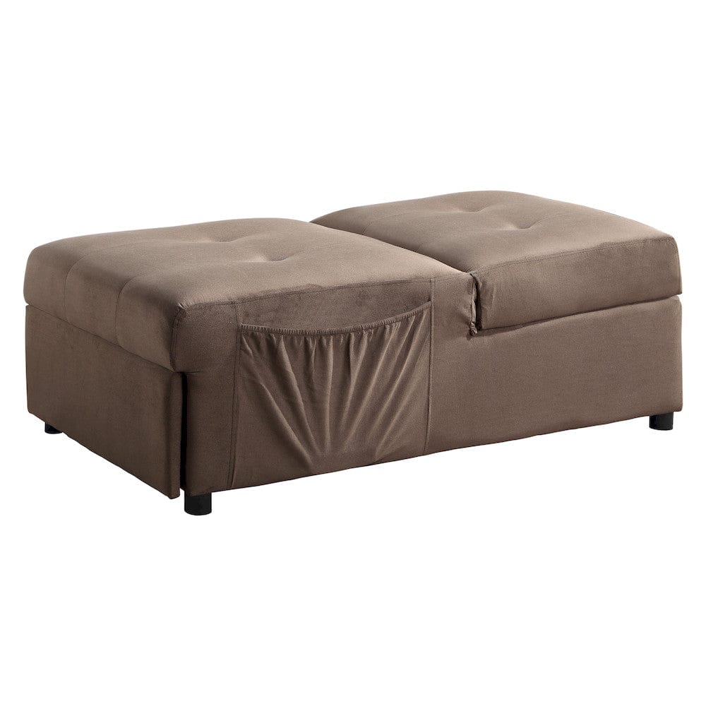 Homelegance  - Garrell Lift Top Storage Bench W/ Pull-out Bed in Brown - 4615-F2  view 4