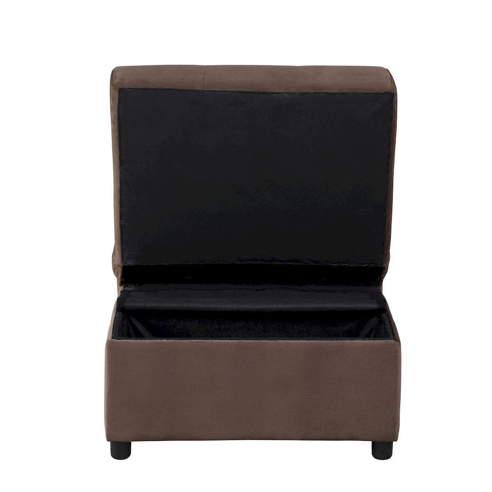 Homelegance  - Garrell Lift Top Storage Bench W/ Pull-out Bed in Brown - 4615-F2  view 7