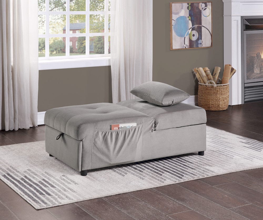 Homelegance  - Garrell Lift Top Storage Bench W/ Pull-out Bed in Brownish gray - 4615-F4  view 2