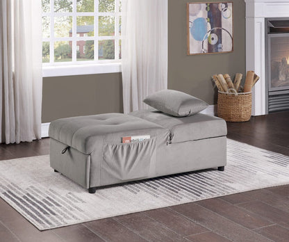Homelegance  - Garrell Lift Top Storage Bench W/ Pull-out Bed in Brownish gray - 4615-F4  view 2