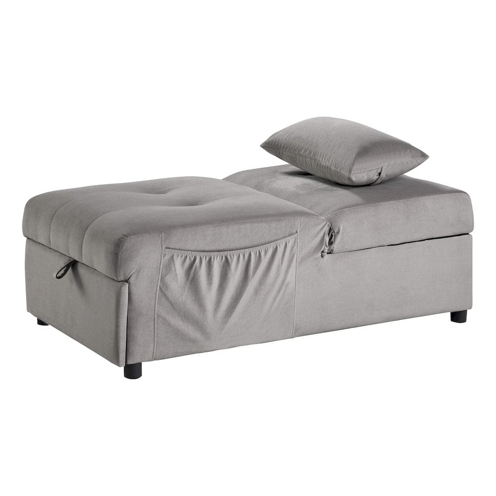 Homelegance  - Garrell Lift Top Storage Bench W/ Pull-out Bed in Brownish gray - 4615-F4  view 3