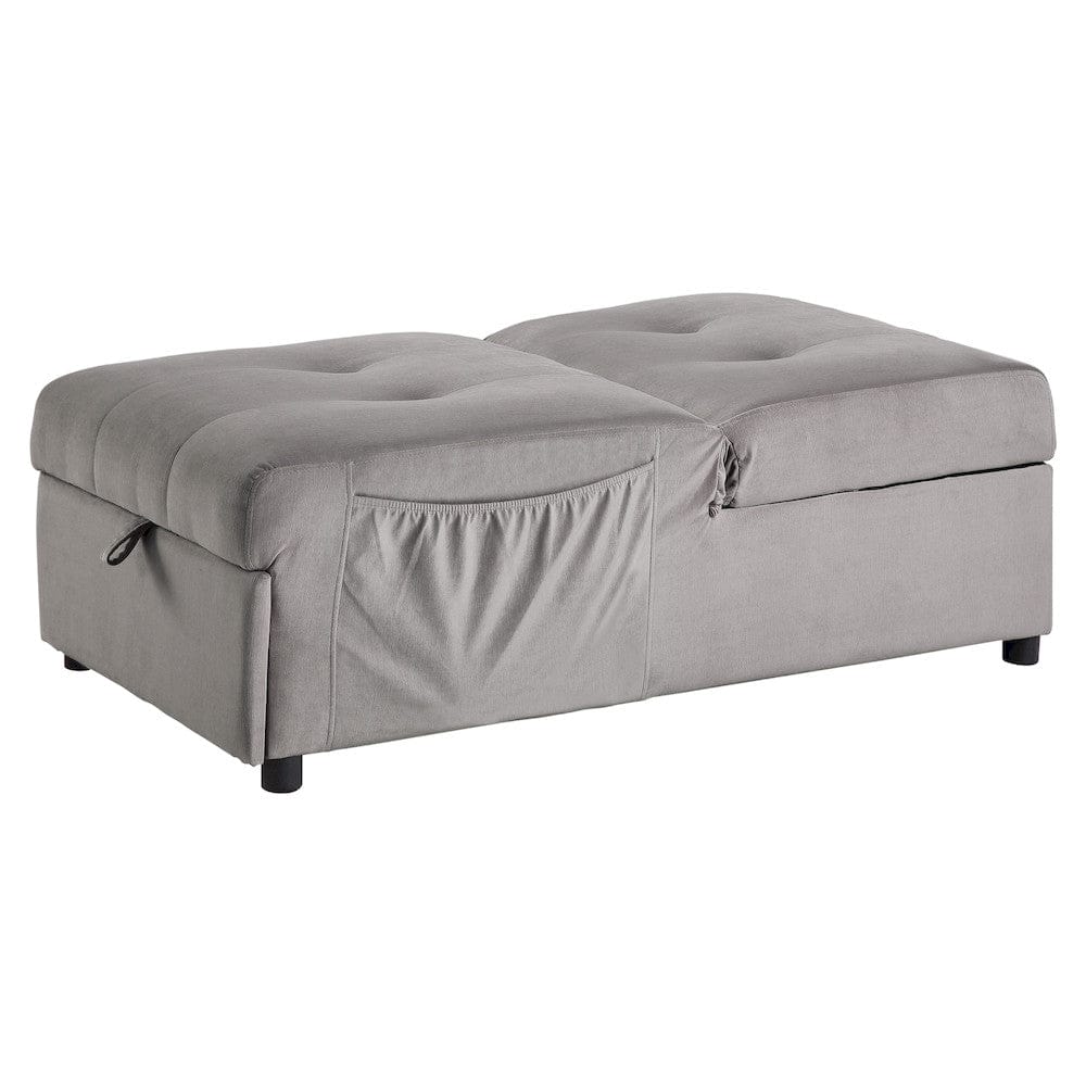 Homelegance  - Garrell Lift Top Storage Bench W/ Pull-out Bed in Brownish gray - 4615-F4  view 6