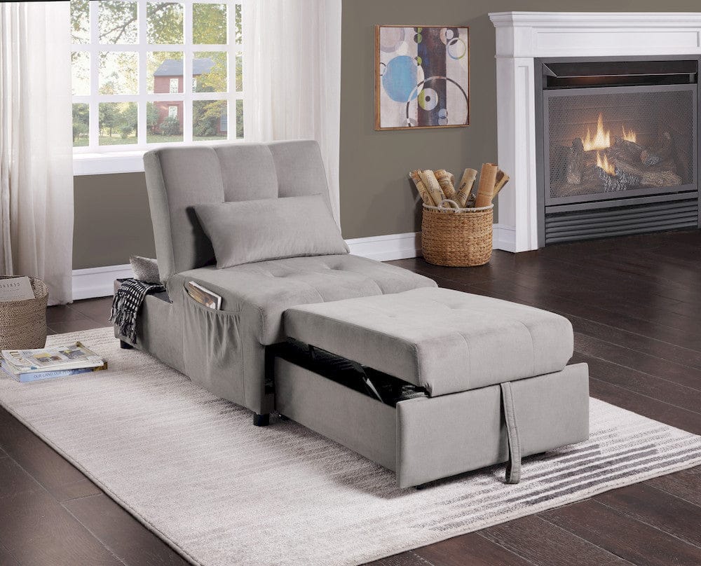 Homelegance  - Garrell Lift Top Storage Bench W/ Pull-out Bed in Brownish gray - 4615-F4  view 7
