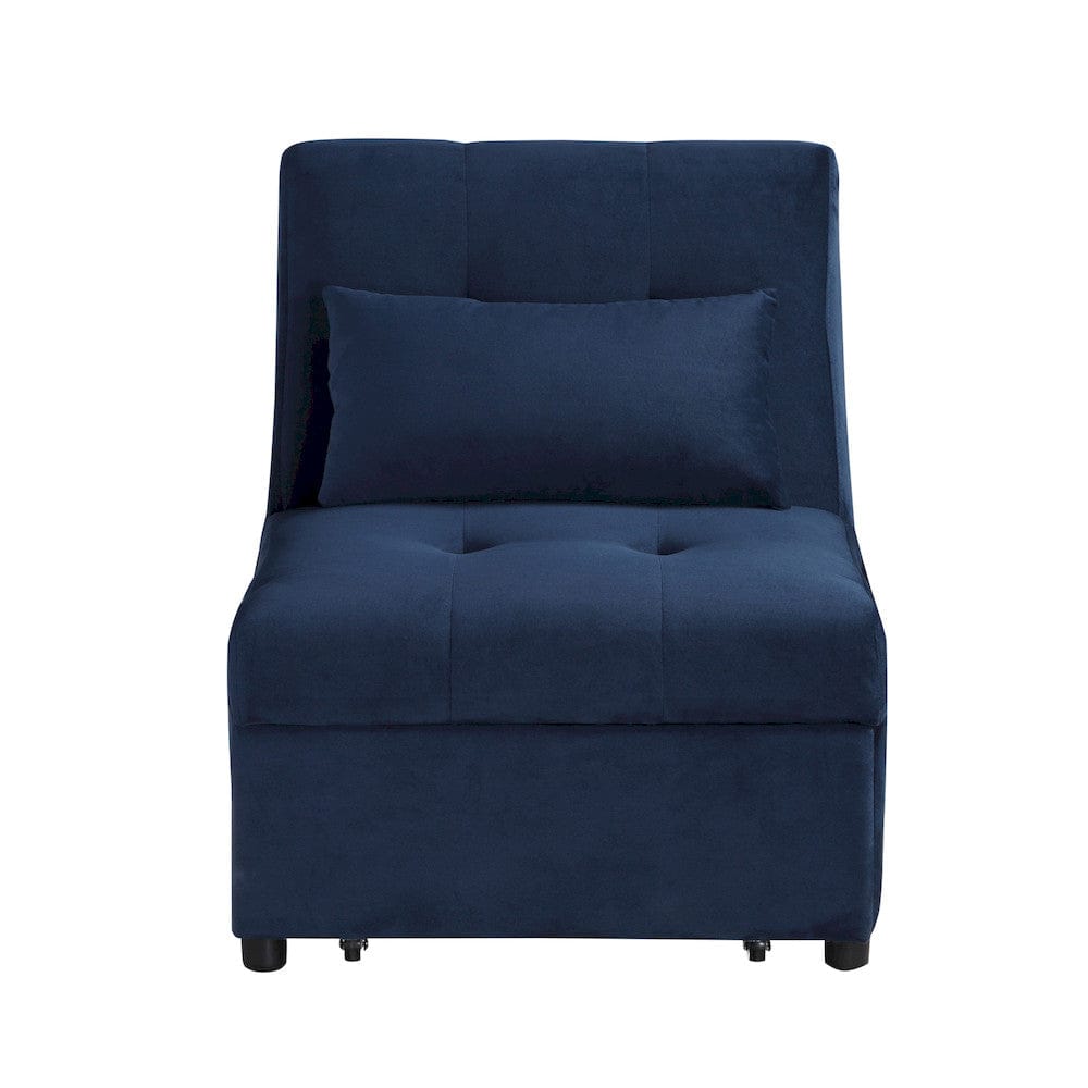 Homelegance  - Garrell Lift Top Storage Bench W/ Pull-out Bed in Dark blue - 4615-F1  view 5