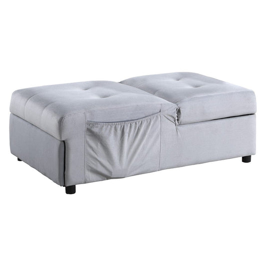 Homelegance  - Garrell Lift Top Storage Bench W/ Pull-out Bed in Gray - 4615-F3  view 2