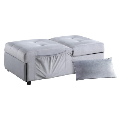 Homelegance  - Garrell Lift Top Storage Bench W/ Pull-out Bed in Gray - 4615-F3  view 5
