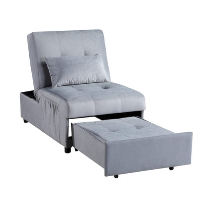 Homelegance  - Garrell Lift Top Storage Bench W/ Pull-out Bed in Gray - 4615-F3  view 8