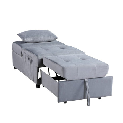 Homelegance  - Garrell Lift Top Storage Bench W/ Pull-out Bed in Gray - 4615-F3  view 10