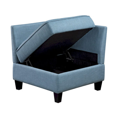 Homelegance  - Garren 4-Piece Sectional W/ Storage in Blue - 9557BUEx4SC  view 5