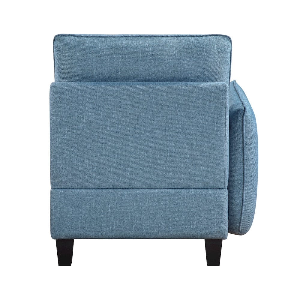 Homelegance  - Garren 5-Piece Sectional W/ Storage in Blue - 9557BUEx5SC  view 5